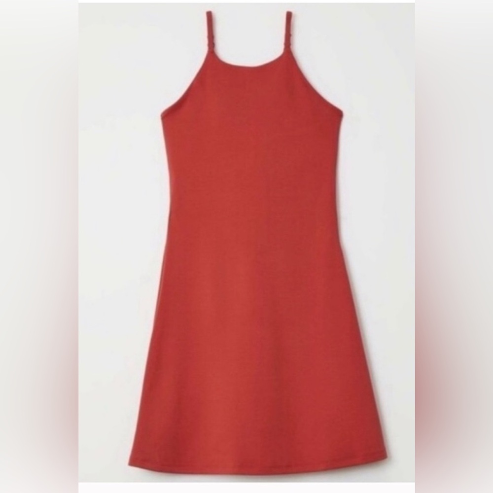 Girlfriend Collective Naomi Dress Lava small